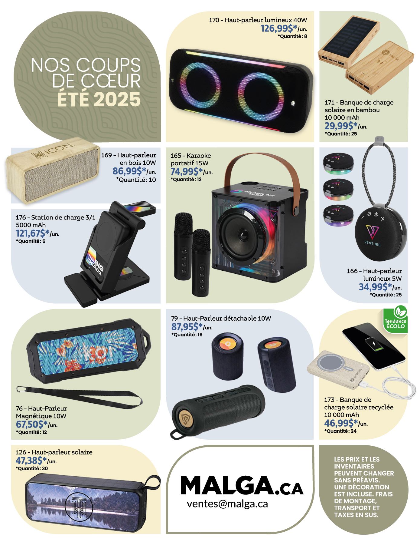 Catalog Promotional products Granby